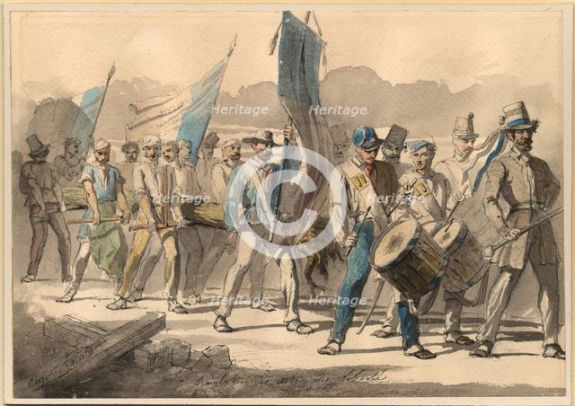 The Planting of a Tree of Liberty in France on 1848, 1848. Artist: Lacoste, Pierre-Eugène (1818-1908)