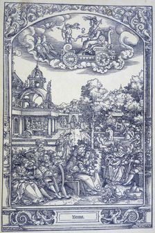 The planet Venus and lovers, c1535. Creator: Sebald Beham