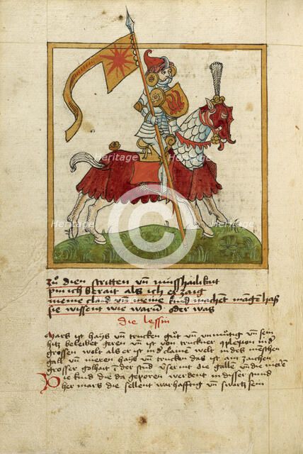 The Planet Mars as an Armored Knight on Horseback, shortly after 1464. Creator: Unknown.
