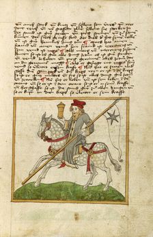 The Planet Mercury as a Doctor on Horseback, shortly after 1464. Creator: Unknown