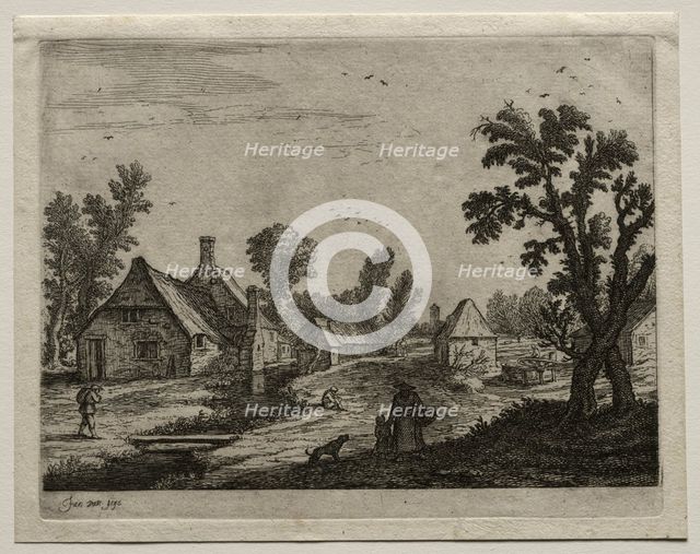 The Plank over the Stream. Creator: Jan van Goyen (Dutch, 1596-1656).