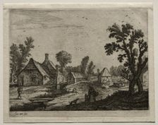 The Plank over the Stream. Creator: Jan van Goyen (Dutch, 1596-1656)