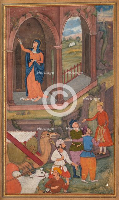 The place of Jesus’s birth, from a Mir’at al-quds of Father Jerome Xavier…, 1602-1604. Creator: Unknown.