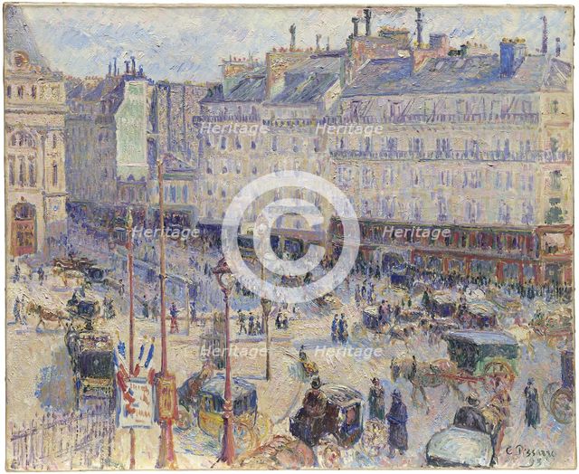The Place du Havre, Paris, 1893. Creator: Camille Pissarro.