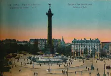 The Place de la Bastille and the July Column, Paris, c1920