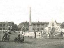 The Place de la Concorde, Paris, France, 1895. Creator: Unknown