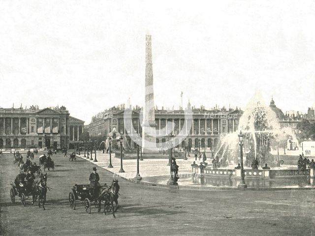 The Place de la Concorde, Paris, France, 1895.    Creator: Unknown.