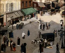 The Place Pigalle in Paris 1880s. Artist: Pierre Carrier-Belleuse