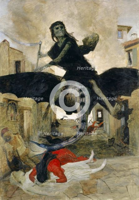The Plague, 1898. Creator: Arnold Bocklin.