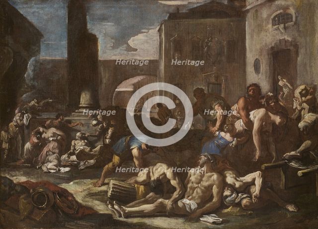 The Plague of Ashdod. Creator: Ricci, Sebastiano (1659-1734).