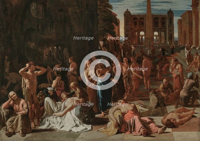 The Plague of Athens, c1655. Creator: Sweerts, Michiel (1618-1664).