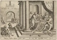 The Plague of Frogs, 1585. Creator: Johann Sadeler I
