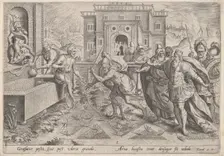 The Plague of Locusts, c.1585. Creator: Johann Sadeler I
