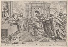 The Plague of Locusts, c.1585. Creator: Johann Sadeler I
