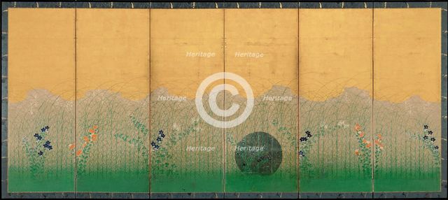 The plain of Musashi, ca 1760. Artist: Anonymous  