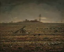 The Plain of Chailly with Harrow and Plough, 1862. Creator: Millet, Jean-François (1814-1875)