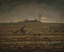 The Plain of Chailly with Harrow and Plough, 1862. Creator: Millet, Jean-François (1814-1875)