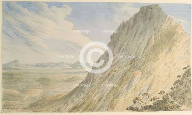 The Plain of Keratia from the Ridge of Hymettus, 1841. Creator: James Skene.