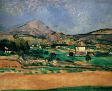 The Plain of the Mont Sainte-Victoire 1882-1885. Artist: Paul Cezanne
