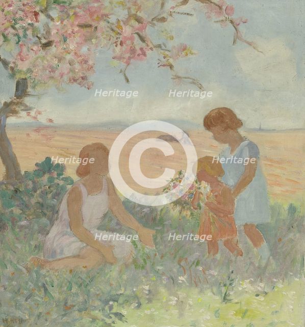 The plain: sketch for the playground of the girls' school in rue Dupleix..., c.1933.  Creator: Henri Nozais.