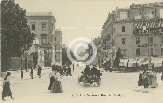The Plaine de Plainpalais in Geneva, Early 20th cen..