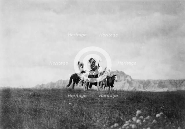 The plains of the Dakota-Sioux, c1905. Creator: Edward Sheriff Curtis.