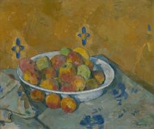 The Plate of Apples, c. 1877. Creator: Paul Cezanne