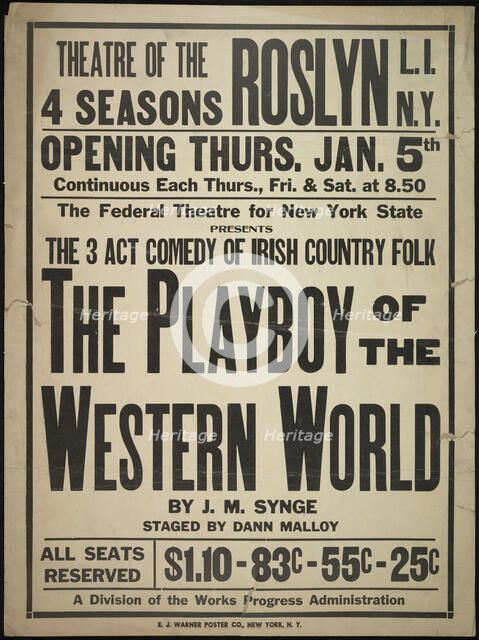 The Playboy of the Western World, Roslyn, NY, 1939. Creator: Unknown.