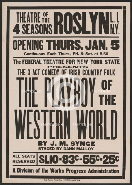 The Playboy of the Western World, Roslyn, NY, 1939. Creator: Unknown.
