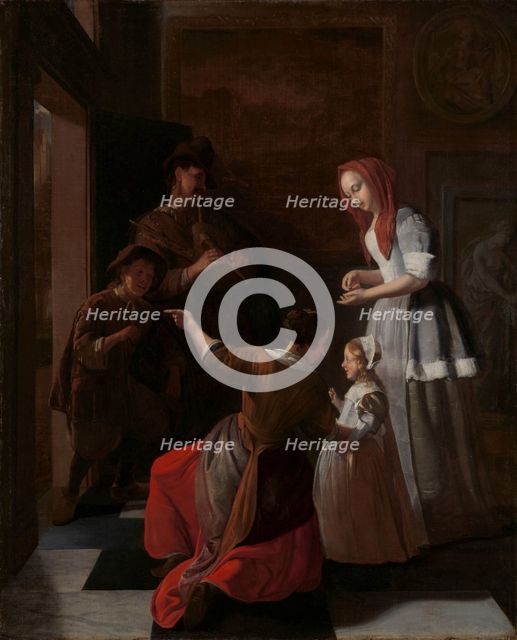 The players, c.1660-c.1682. Creator: Jacob Ochtervelt.