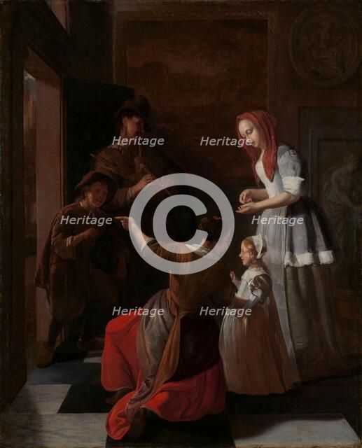 The players, c.1660-c.1682. Creator: Jacob Ochtervelt.