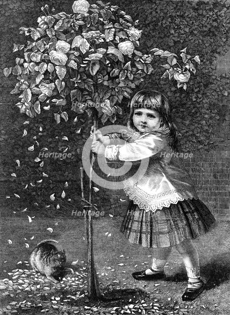 "The Playmates," by J. Hayllar, 1870. Creator: Robert Loudan.