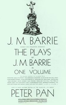 The Plays of J.M. Barrie in One Volume 1928. Creator: Unknown