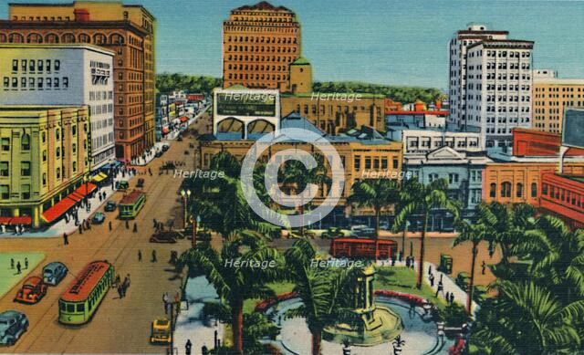 'The Plaza. San Diego, California', c1941. Artist: Unknown.