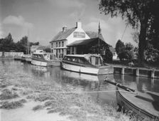 The Pleasure Boat Inn, Norfolk Broads, c1955. Creator: Arthur Charles Kirby Ware