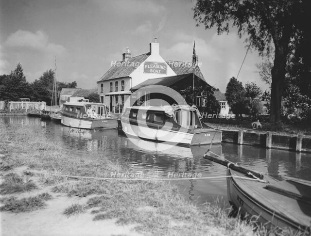 The Pleasure Boat Inn, Norfolk Broads, c1955. Creator: Arthur Charles Kirby Ware.