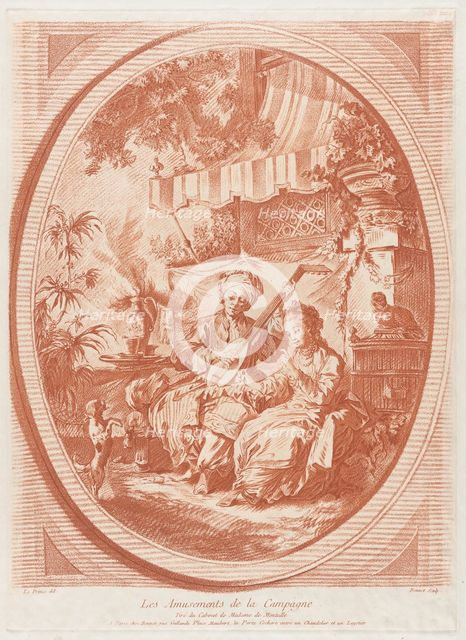 The Pleasures of the Countryside, mid to late 18th century. Creator: Louis Marin Bonnet.