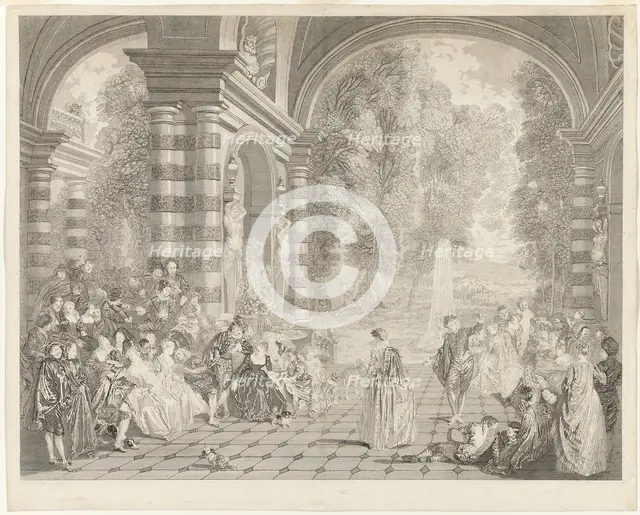 The Pleasures of the Ball, 1730. Creator: Gérard Jean-Baptiste Scotin.