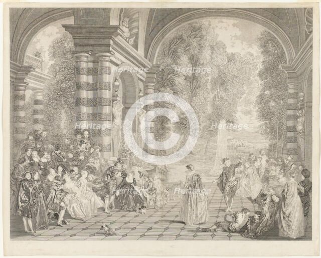 The Pleasures of the Ball, 1730. Creator: Gérard Jean-Baptiste Scotin.