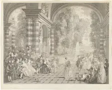 The Pleasures of the Ball, 1730. Creator: Gérard Jean-Baptiste Scotin