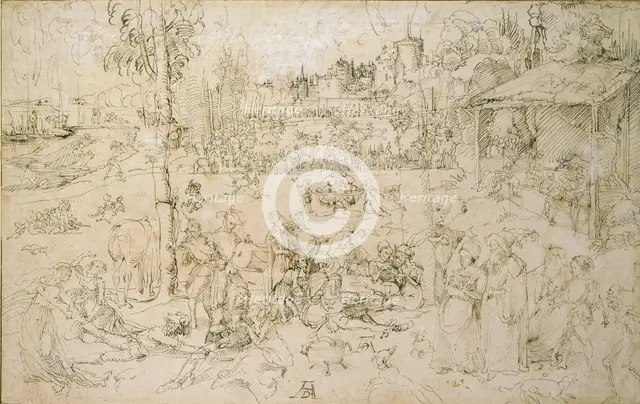 The Pleasures of the World, early 16th century. Artist: Albrecht Durer.