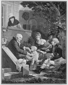 The Pleasures of Fatherhood,.n.d. Creator: Philibert Louis Debucourt