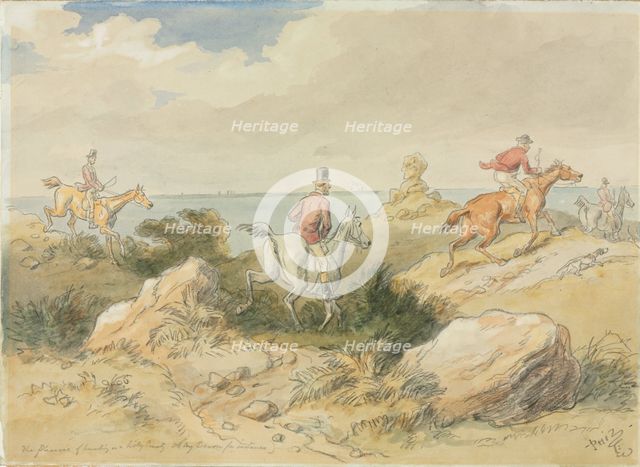 The Pleasures of Hunting. Creator: Hablot Knight Browne (British, 1815-1882).