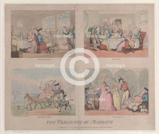 The Pleasures of Margate, July 25, 1800., July 25, 1800. Creator: Thomas Rowlandson.