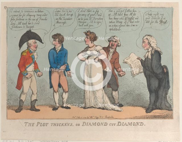 The Plot Thickens, or Diamond Cut Diamond, July 16, 1809., July 16, 1809. Creator: Thomas Rowlandson.