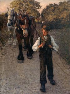 The Plough Boy, ex. 1900. Creator: Henry Herbert la Thangue