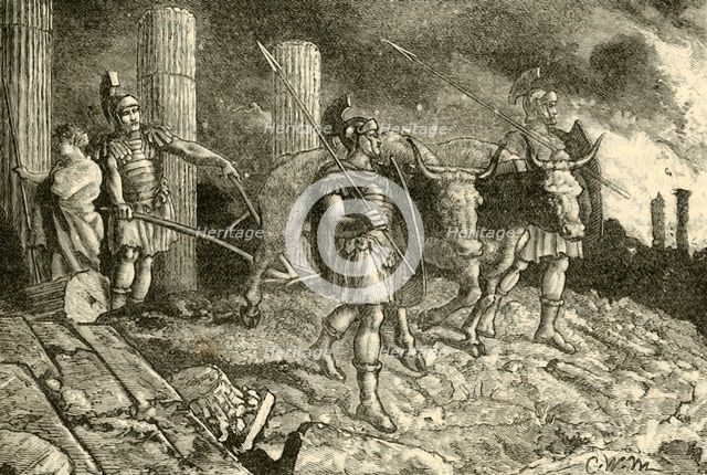 'The Plough Driven Over the Site of Carthage', 1890.   Creator: Unknown.