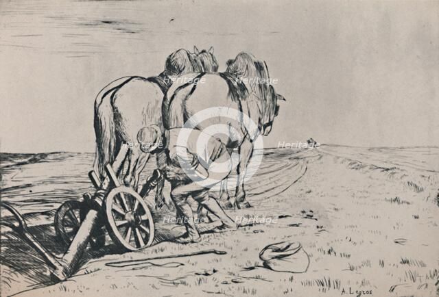 'The Plough', mid-late 19th century, (1946). Artist: Alphonse Legros.