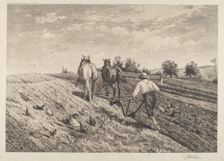 The Ploughman, 1886. Creator: Peter Moran
