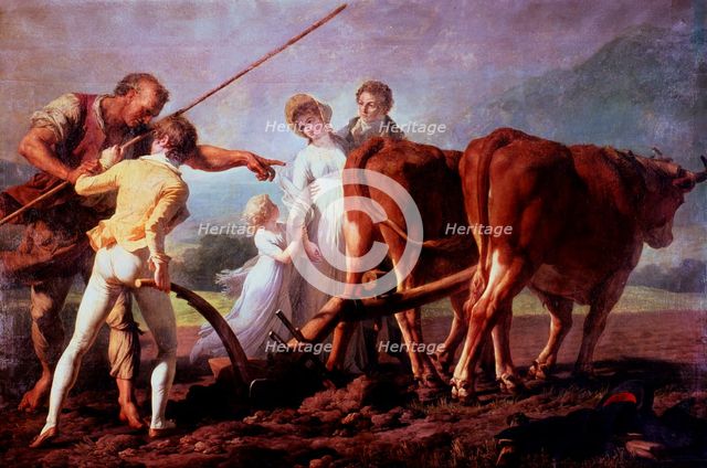 'The Ploughing Lesson', 1798. Artist: Francois-Andre Vincent